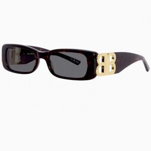 Authentic Balenciaga Dynasty BB0096S sunglasses dark tortoise